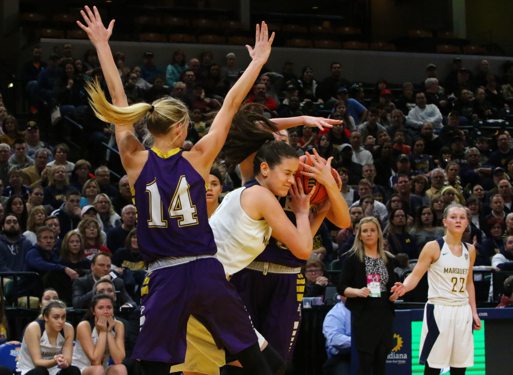 Girls Basketball State Finals: Marquette Catholic vs. Vincennes Rivet